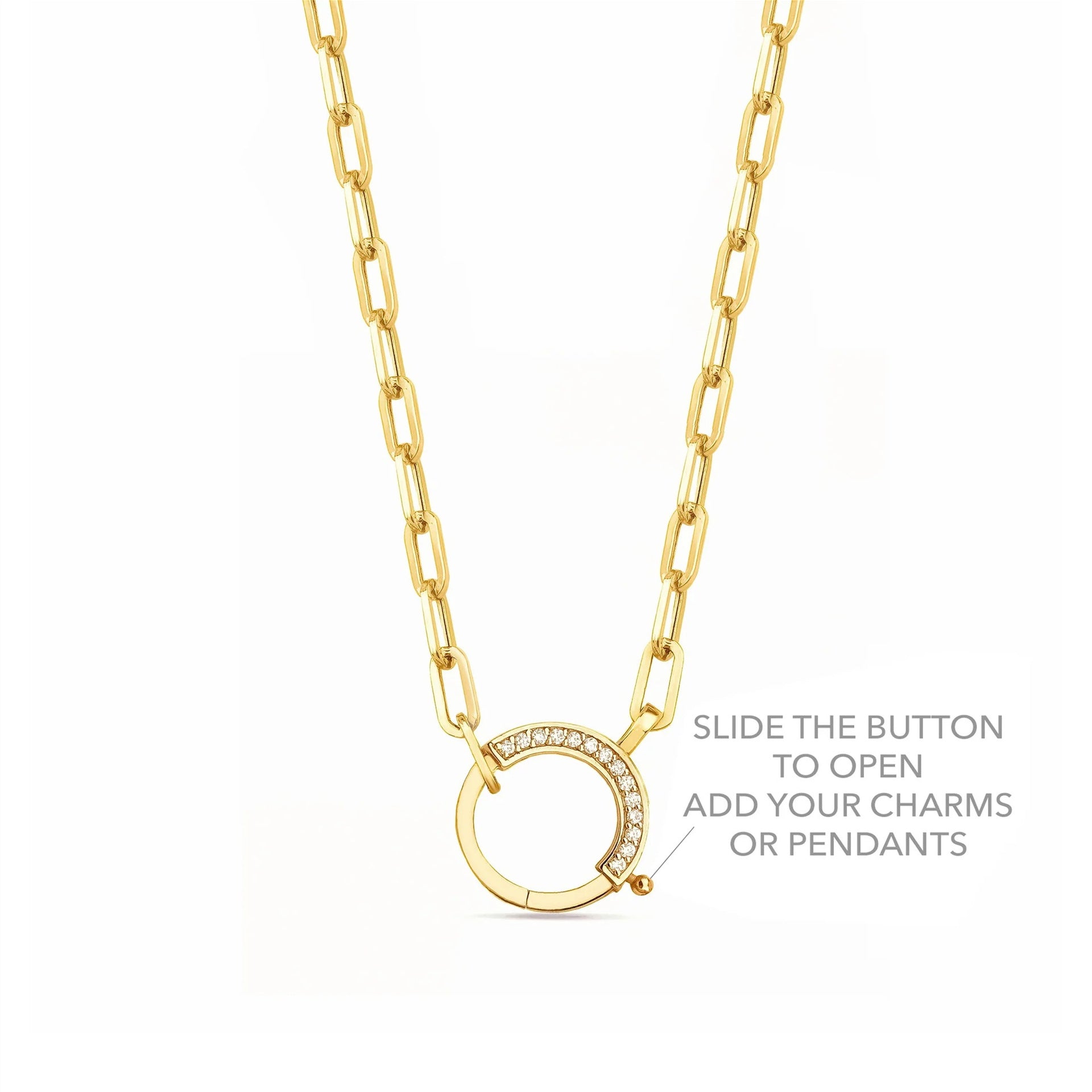 Wholesale Stainless Steel Sun and Moon Eyes Colorful Diamond Mushroom Necklace