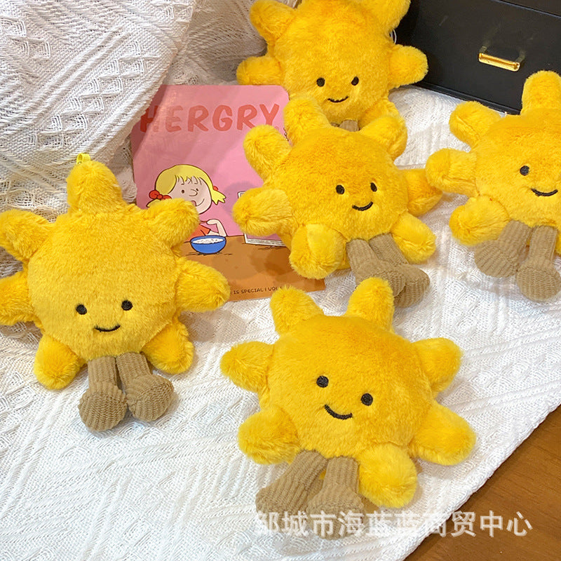 Wholesale Cute Smiley Sunflower Pendant Keychain
