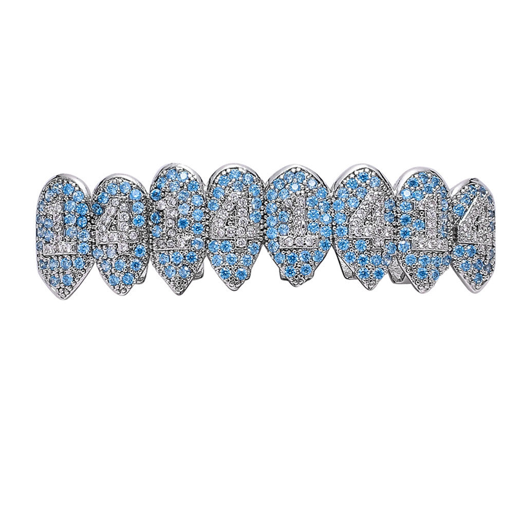 Wholesale Grillz Micro-Inlaid Zircon Hip-Hop Resale Jewelry Accessory