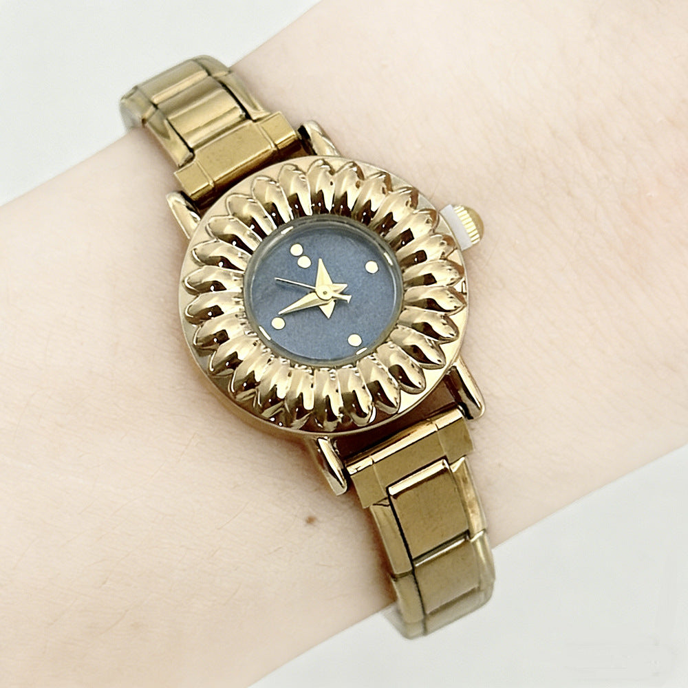 Wholesale Trendy Starry Women' s Quartz Watch,  Stainless Steel DIY Modular Timepiece,  Cute Gift and Boutique Resale Accessory
