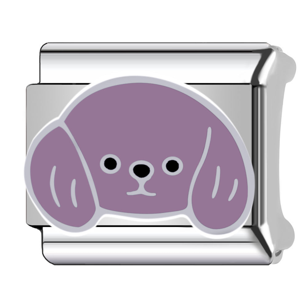 Wholesale  Italian Charm Bracelet 9mm DIY pet dogs Creative Stainless Steel Composable Bracelet