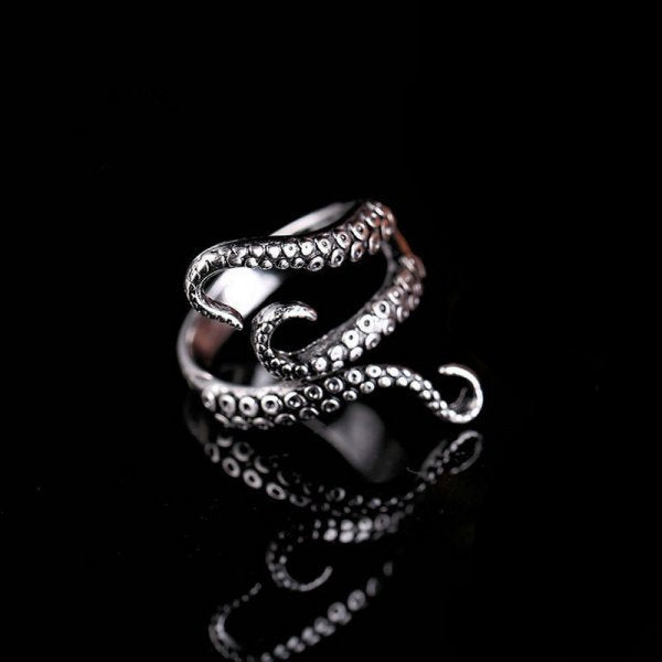 Wholesale personalized punk octopus ring evil fun ring
