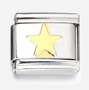 Wholesale Italian Charm Bracelet 9mm DIY Splicing Removable Blue English Letters Stainless Steel Composable Bracelet