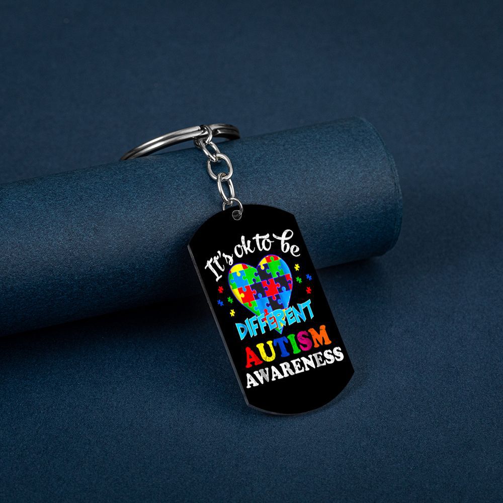 Wholesale Autistic Star Kids Stainless Steel Keychain ACC-KC-HuanYu007