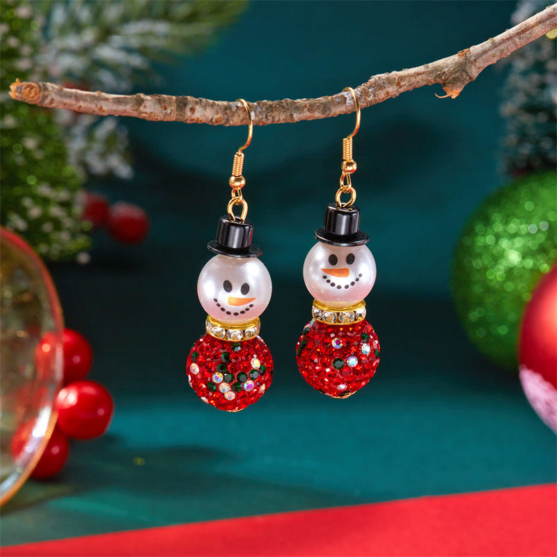 Wholesale Christmas Snowman  Earrings