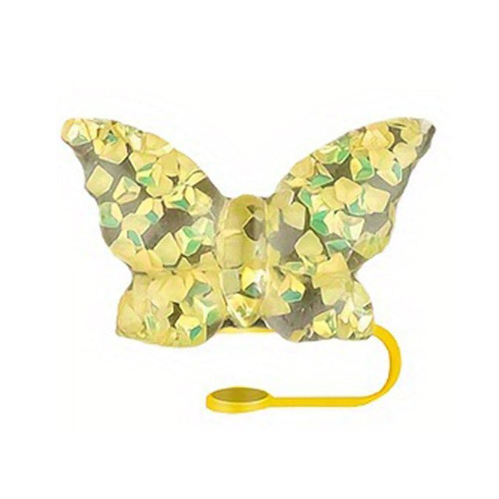Wholesale  Resin Butterfly Creative Cartoon Sports PVC Soft Straw Tube Cap