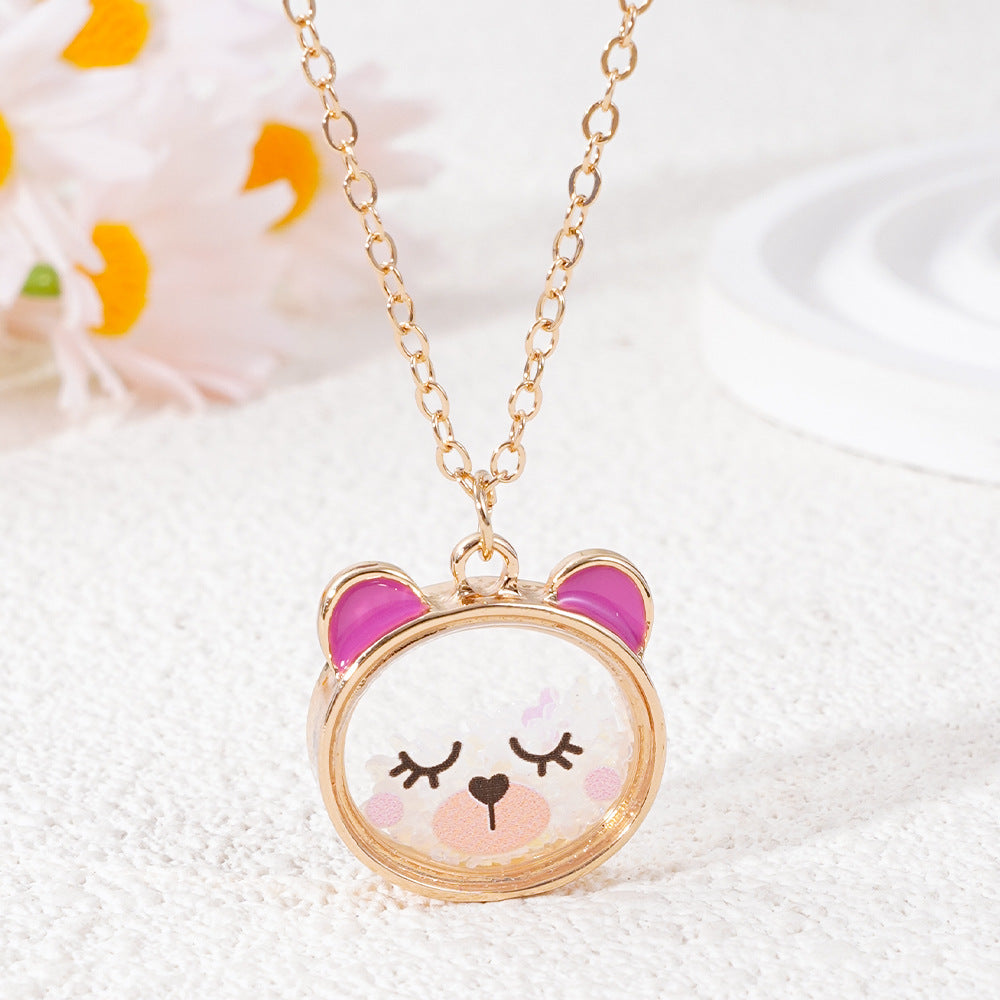 Wholesale Cat frog bear necklace
