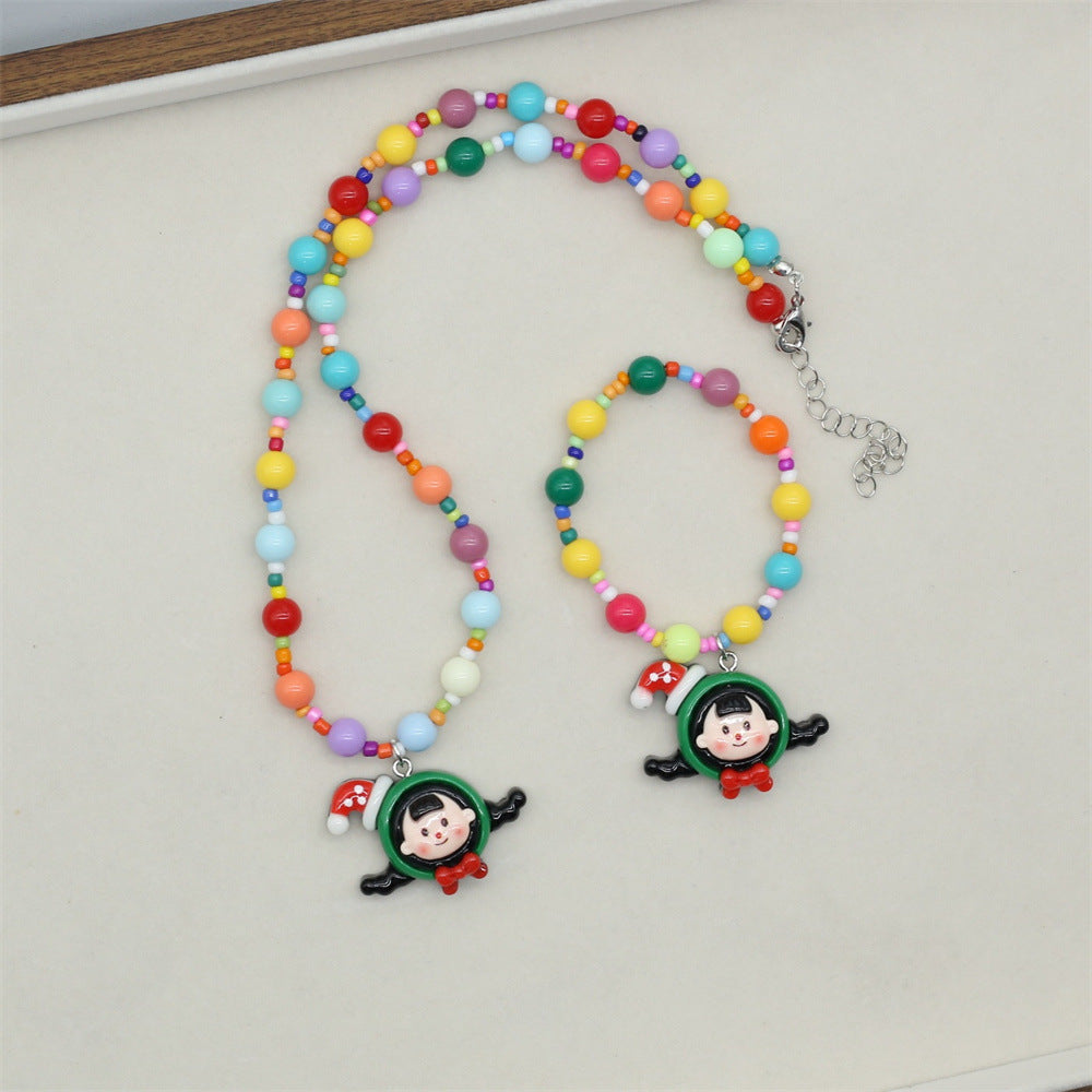 Wholesale  Cute Color Cartoon Necklace