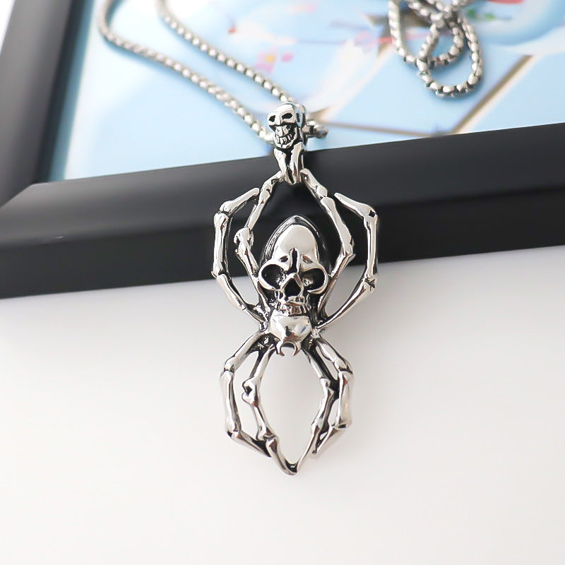 Wholesale  Skull alloy pendant  necklace clavicle chain