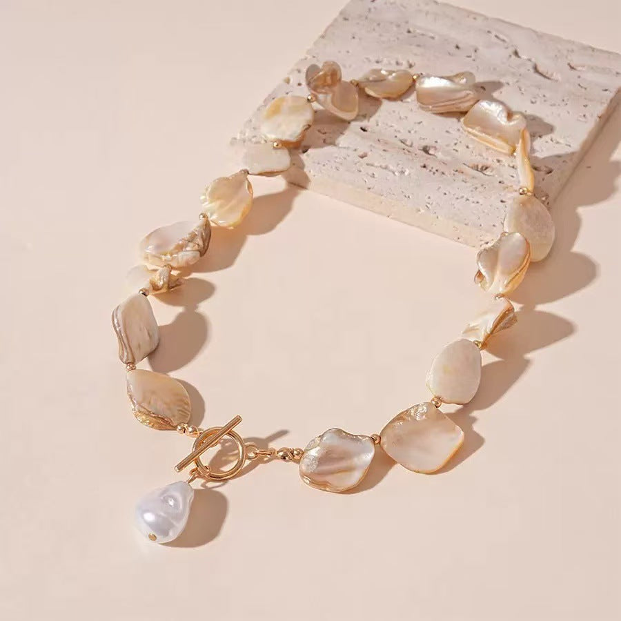 Wholesale Shell Starfish Necklace French Retro Beach Fashion Jewelry Accessory for Daily Wear