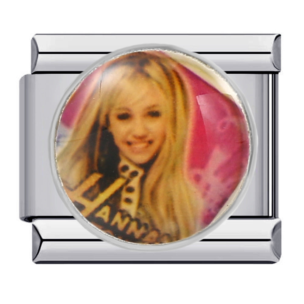 Wholesale 9mm Italian Charm Starter Bracelets DIY square Single Section Creative Stainless Steel Composable Bracelet