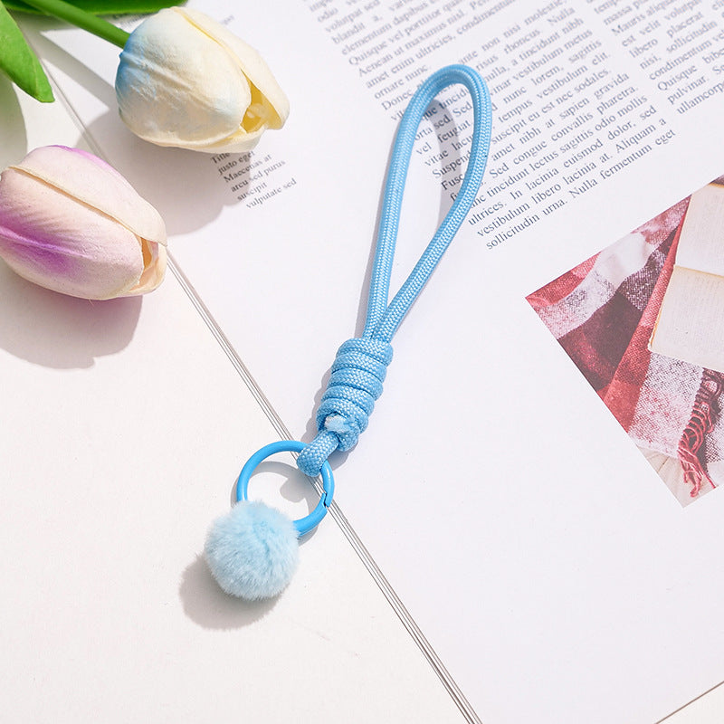 Wholesale Cloth Woven Lanyard Colorful Minimalist Keychain Strap,  Everyday Use for Phone Water Bottle