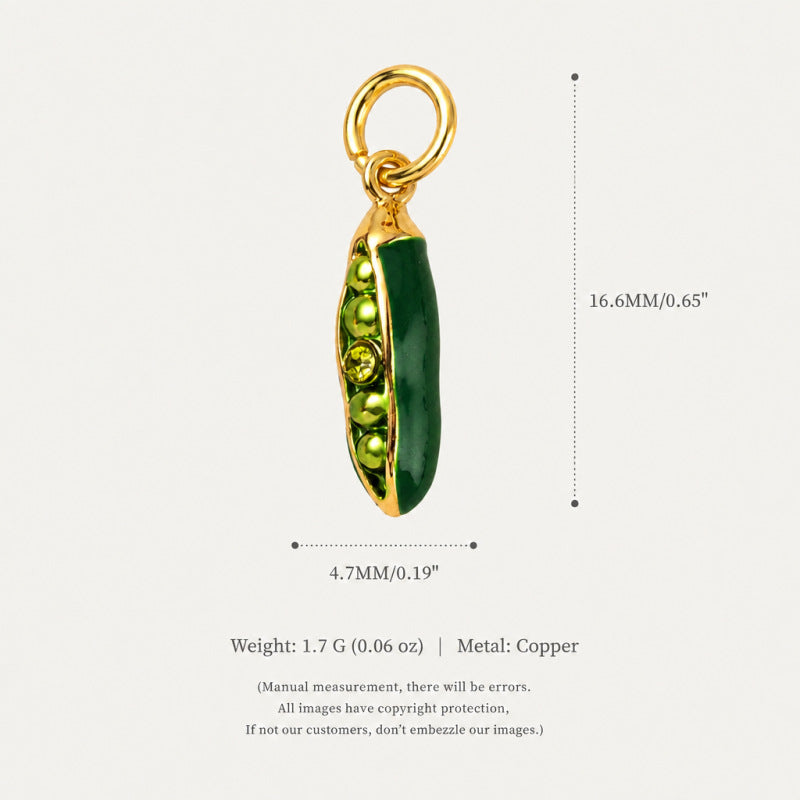 Wholesale Eco Friendly Copper Food Shaped Charms Stylish Fruit Vegetable Pendant For DIY Earrings Bag Charm Keychain Resale