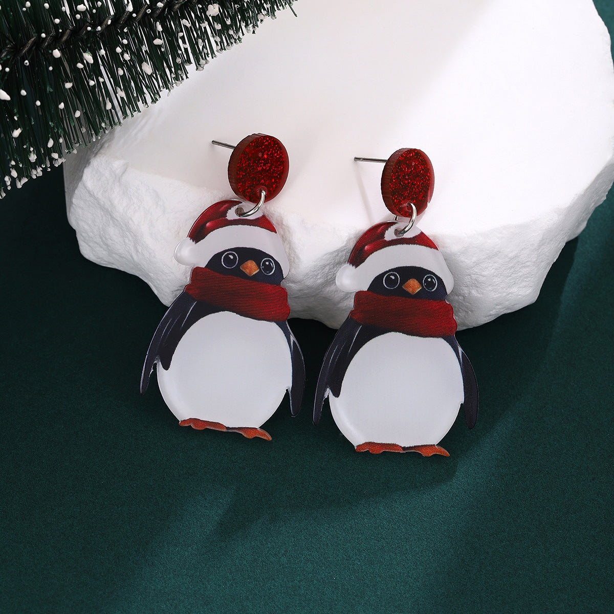 Wholesale Penguin acrylic earrings