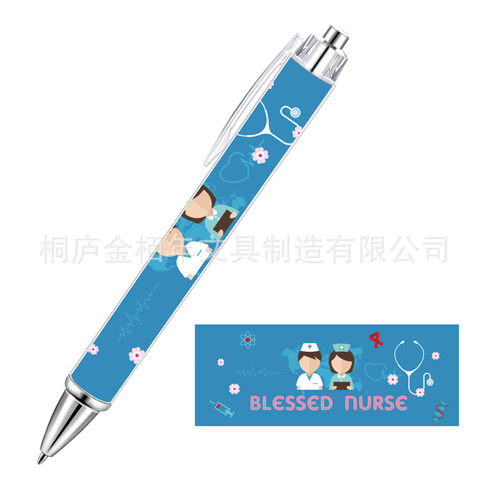 Wholesale Pink Bow Heart Roll Paper Ballpoint Pen