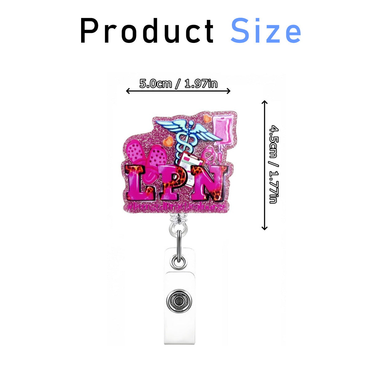 Wholesale  acrylic glitter bow   Badge Reels