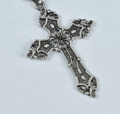 Wholesale Vintage Baroque Gothic Cross Pendant Necklace Bohemian Style Alloy Electroplated Jewelry Accessory For Women