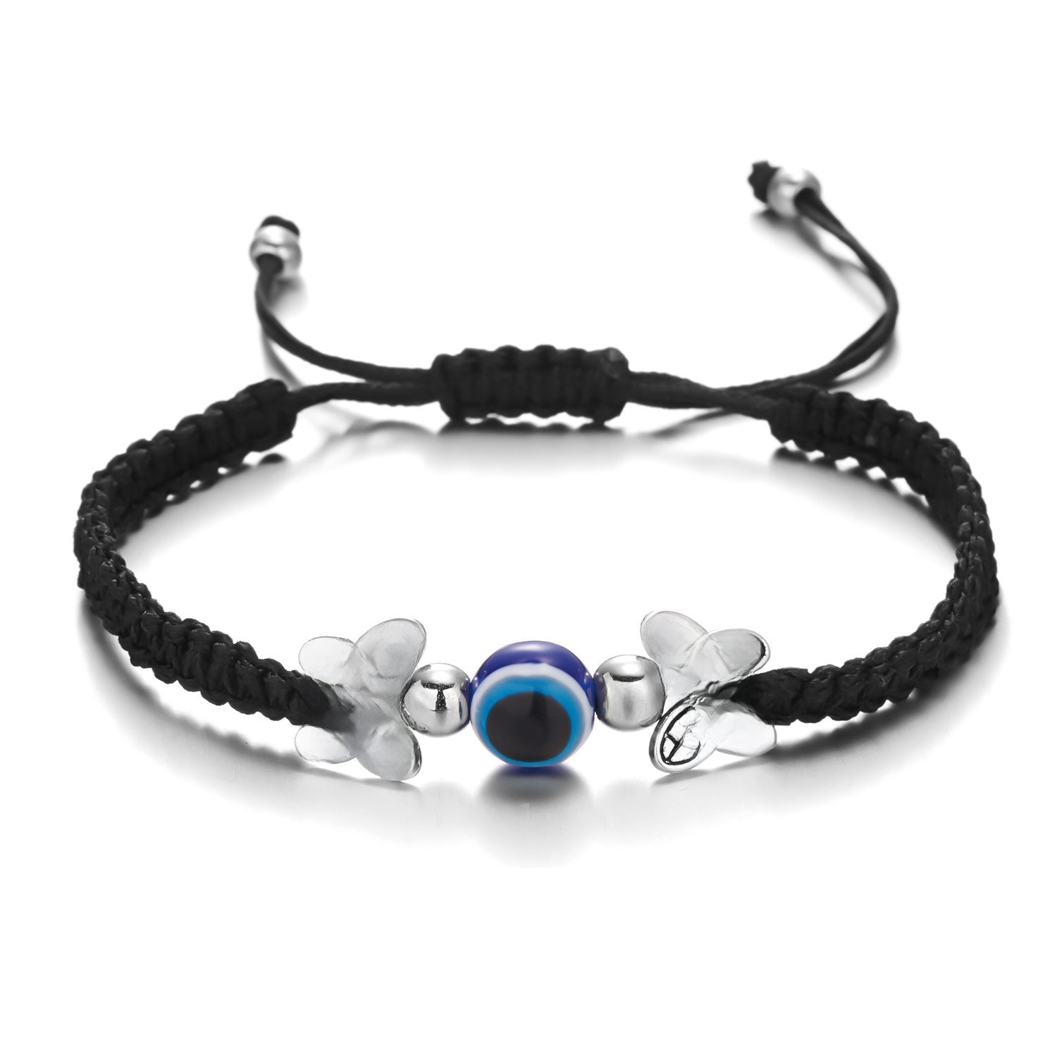 Wholesale Adjustable Palm Blue Eyes Red Rope Braided Hand