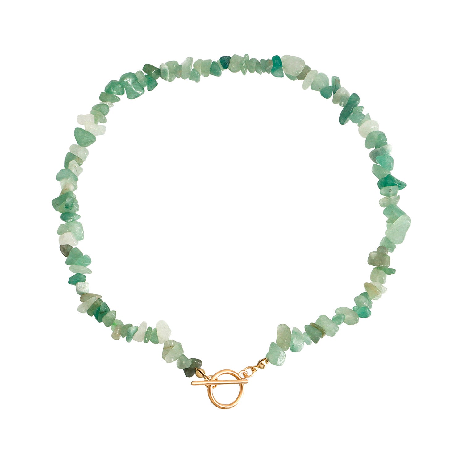 Wholesale Trendy Green Turquoise Irregular Pearl Necklace Alloy Jewelry Accessory