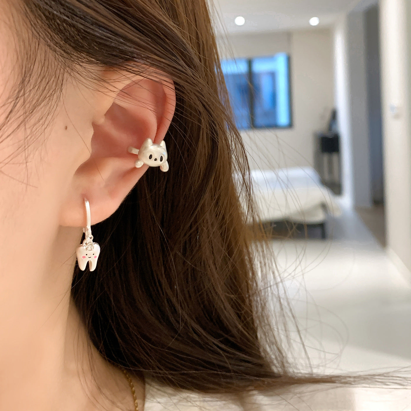 Wholesale Cat  Cartoon Cute   Earrings