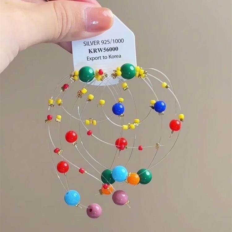 Wholesale Color Flower Earrings