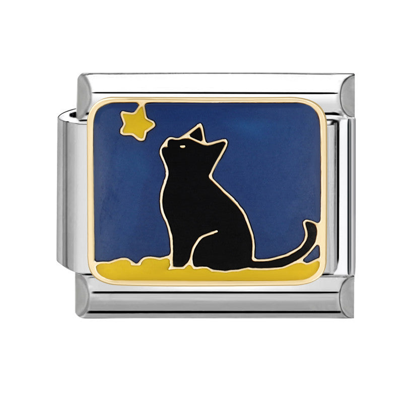 Wholesale Italian Beaded Bracelet 9mm DIY Splicing Removable Cat Candy Planet Series Titanium Steel Combinable Bracelet