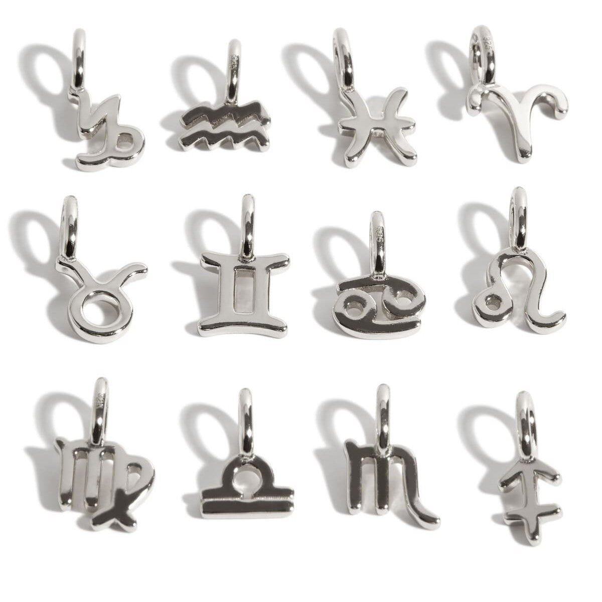 Wholesale Stainless Steel Zodiac Small Pendant DIY Necklace
