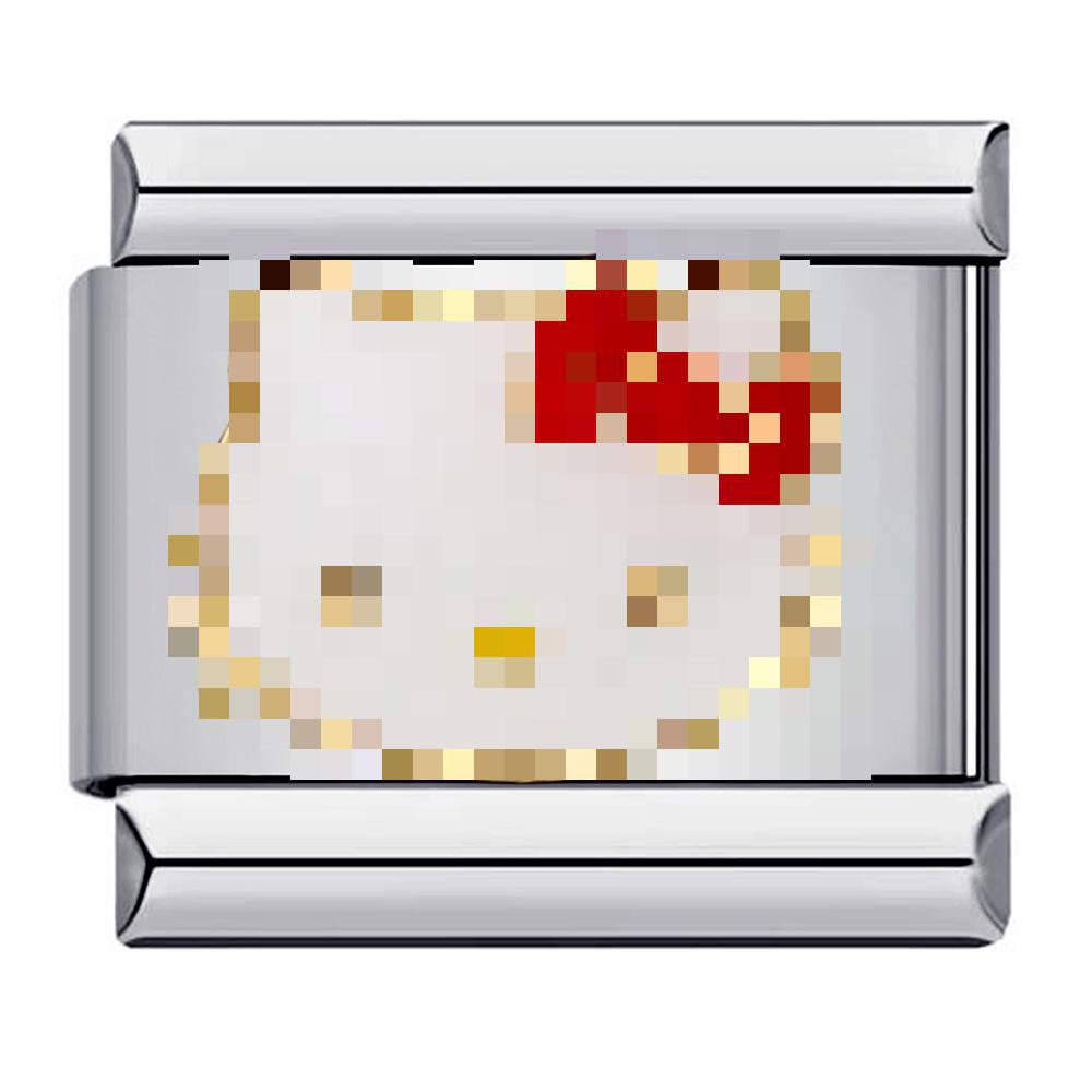 Wholesale Italian Charm Bracelet 9mm DIY Splicing Removable Gold Plated Oil Drop Cartoon Stainless Steel Composable Bracelet