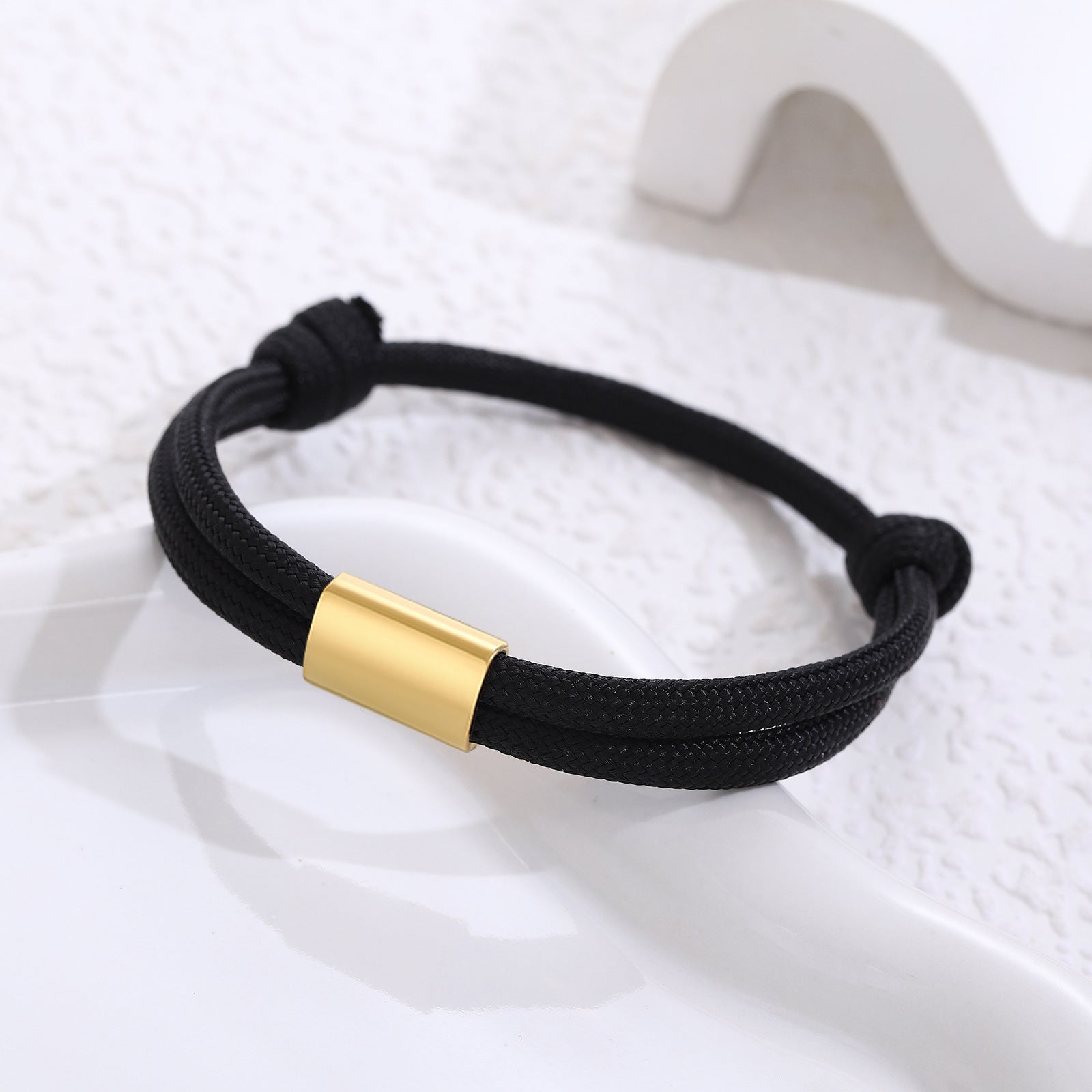 Bracelet en acier inoxydable à corde inoxydable à corde inoxydable