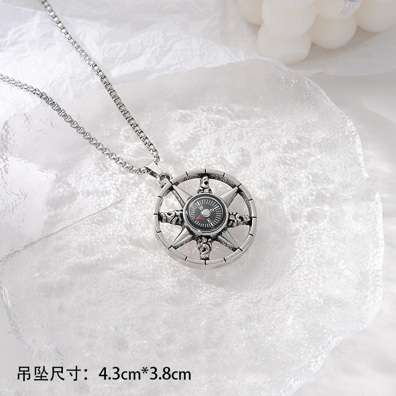 Wholesale Titanium Steel Long Necklace Men's Sweater Chain ACC-NE-Meihun009