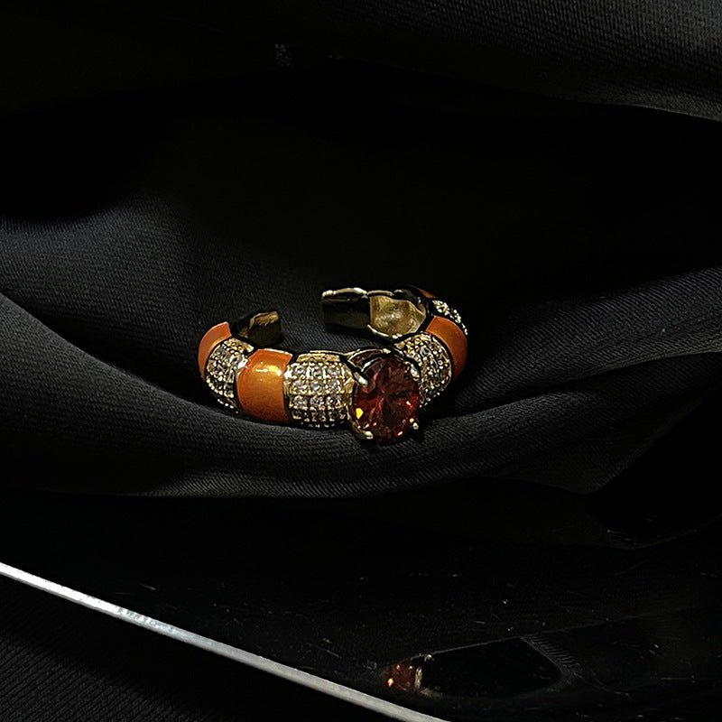 Wholesale Palace Vintage Pigeon Blood Ruby gold Ring Adjustable Rings ACC-RS-JiuHao013