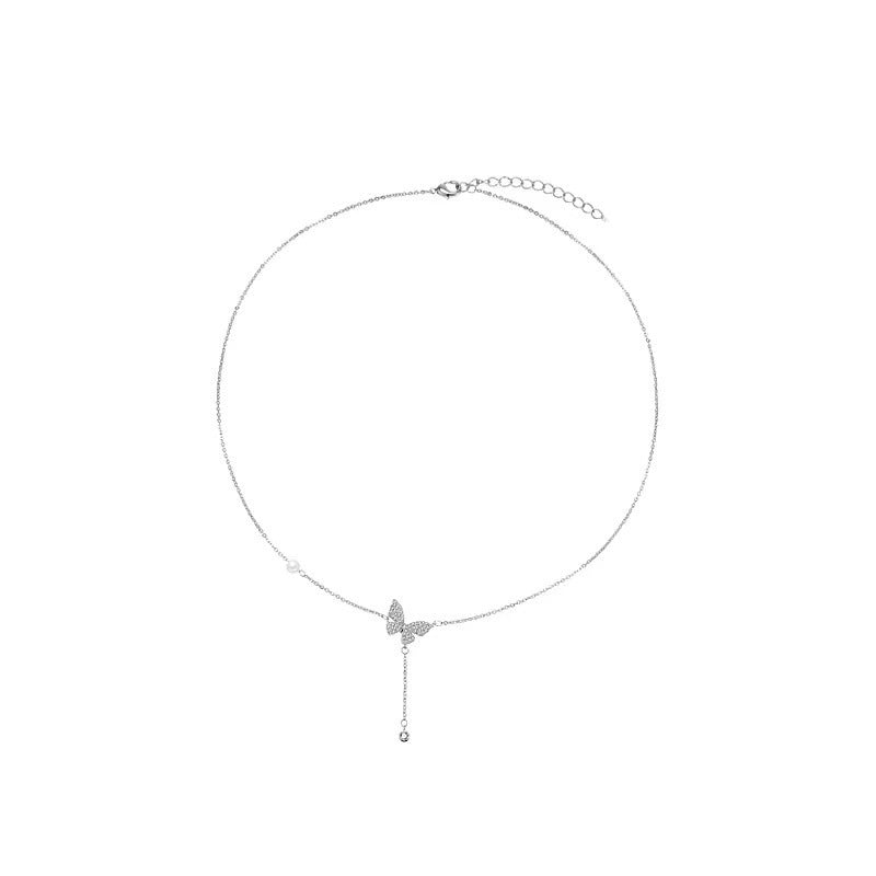 Wholesale Butterfly Light Luxury Clavicle Necklace