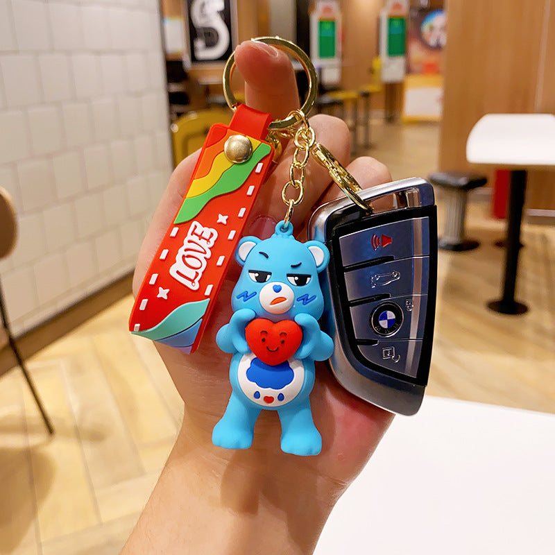 Wholesale Cartoon PVC Soft Love Bear Keychain Cute Keychain ACC-KC-ErLu014