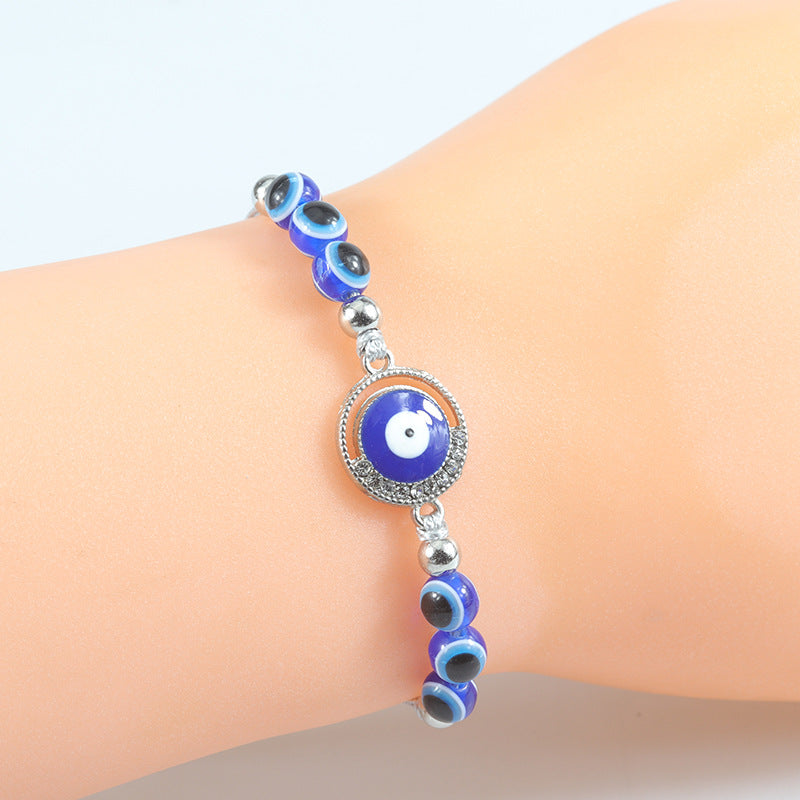 Wholesale  blue eye woven bracelet lucky bracelet lucky bracelet Devil eye bracelet