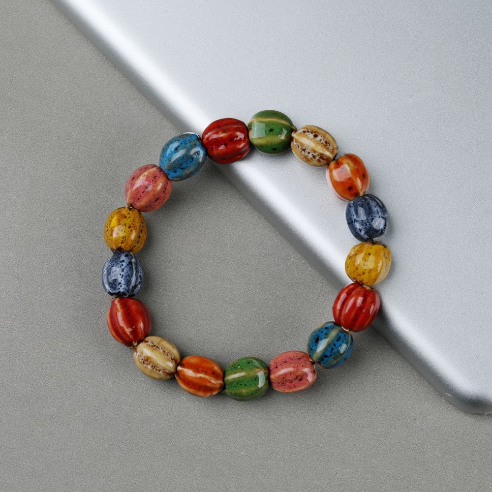 Wholesale Ceramic Glaze Porcelain Bead Bracelet ACC-BT-YXH006