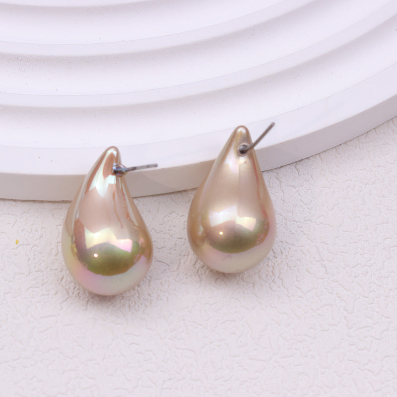 Wholesale Acrylic Glossy Water Drop Earrings ACC-ES-DA012