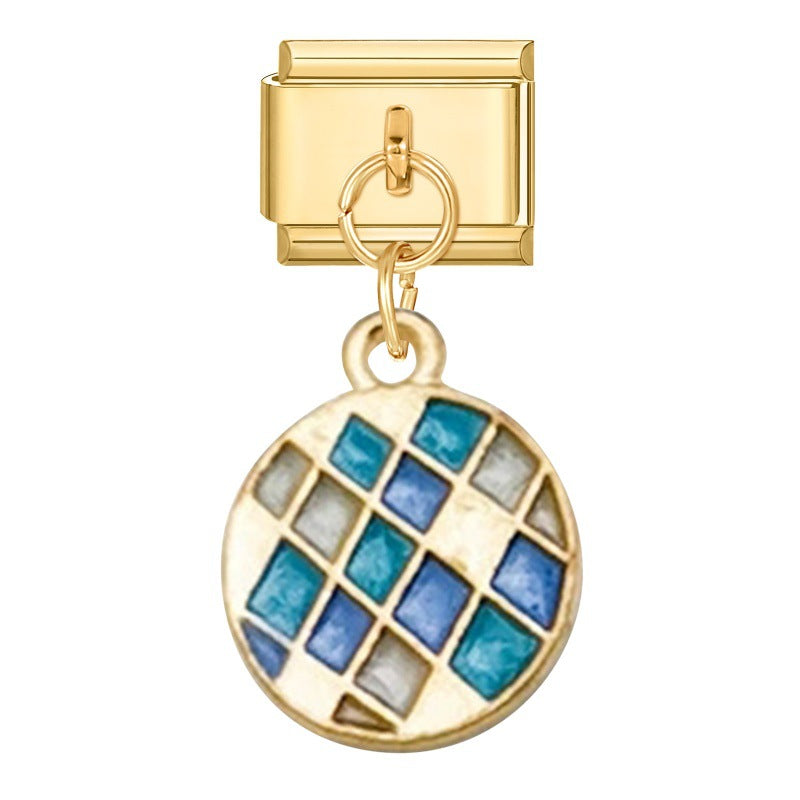 Wholesale 9mm Italian Charm Starter Bracelets DIY Pendant Single Section Creative Stainless Steel Composable Bracelet