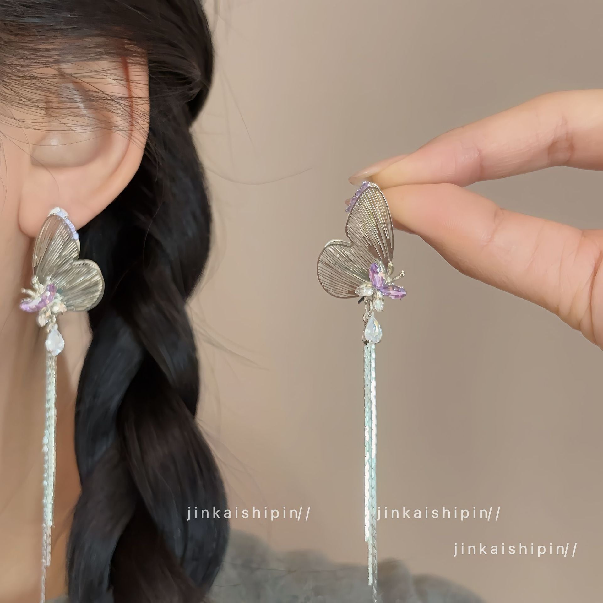 Wholesale  Butterfly Flying Earrings  Ear Jewelry