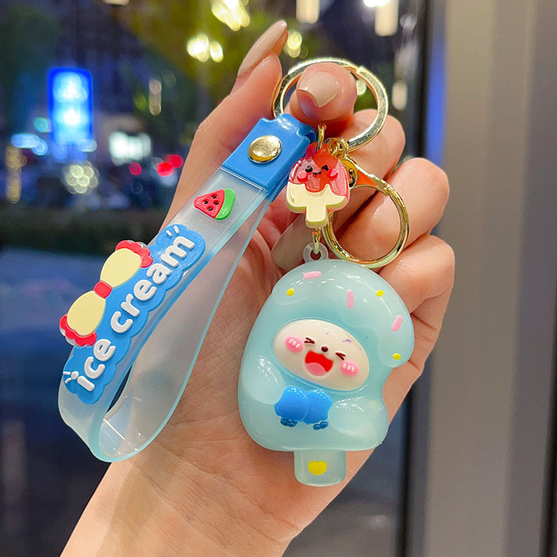 Wholesale Cute Soft Ice Cream Keychain