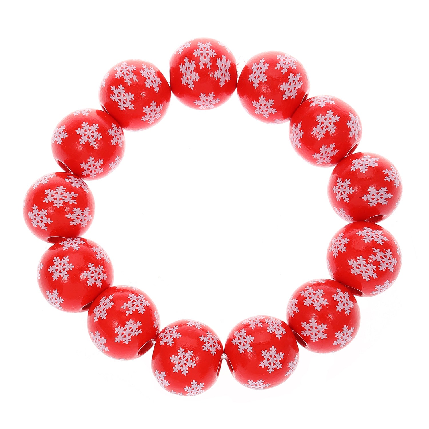 Wholesale Wood Beaded Bracelet with Pumpkin and  Print  Festival Jewelry Accessory