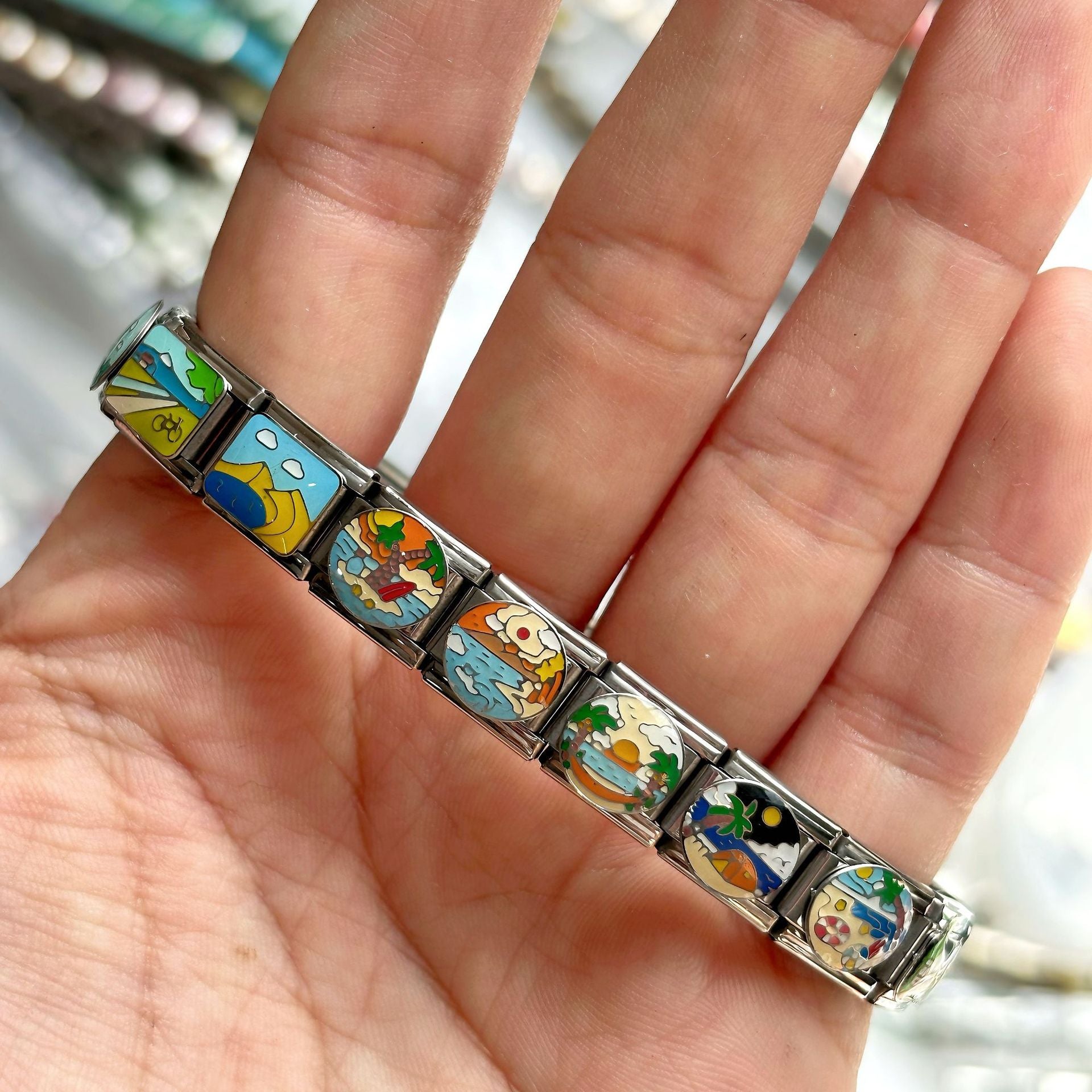 Wholesale DIY Modular Bracelet with Letter Charms for Everyday Wear Fashion Accessory