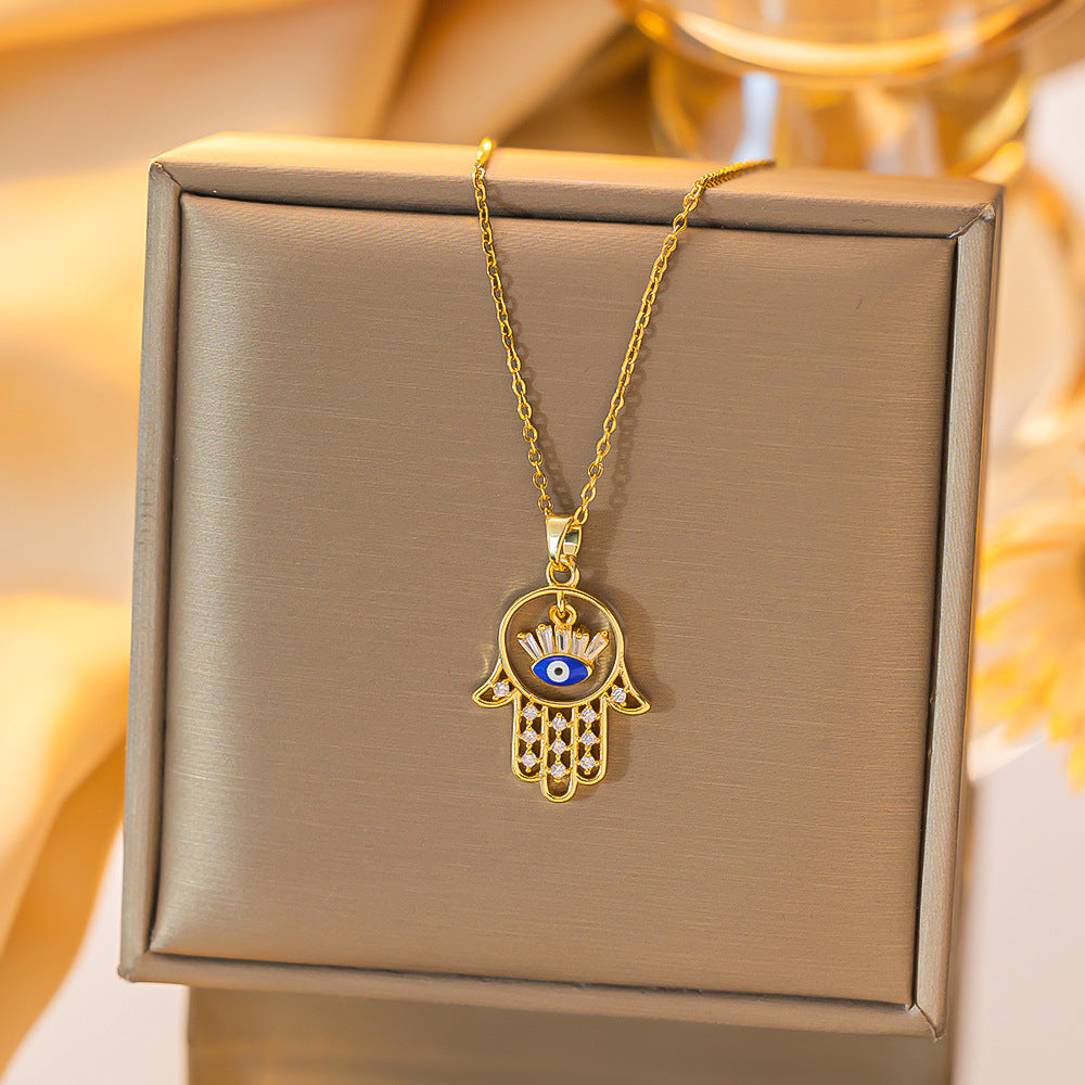Wholesale Evil Eye Pendant Necklace Blue Eye Design for Everyday Gift Boutique Jewelry Accessory
