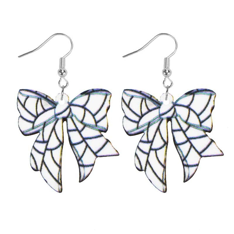 Wholesale Sports Style Baseball Basketball Football Football Football Volleyball Bowtie Shape Women Acrylic Earrings