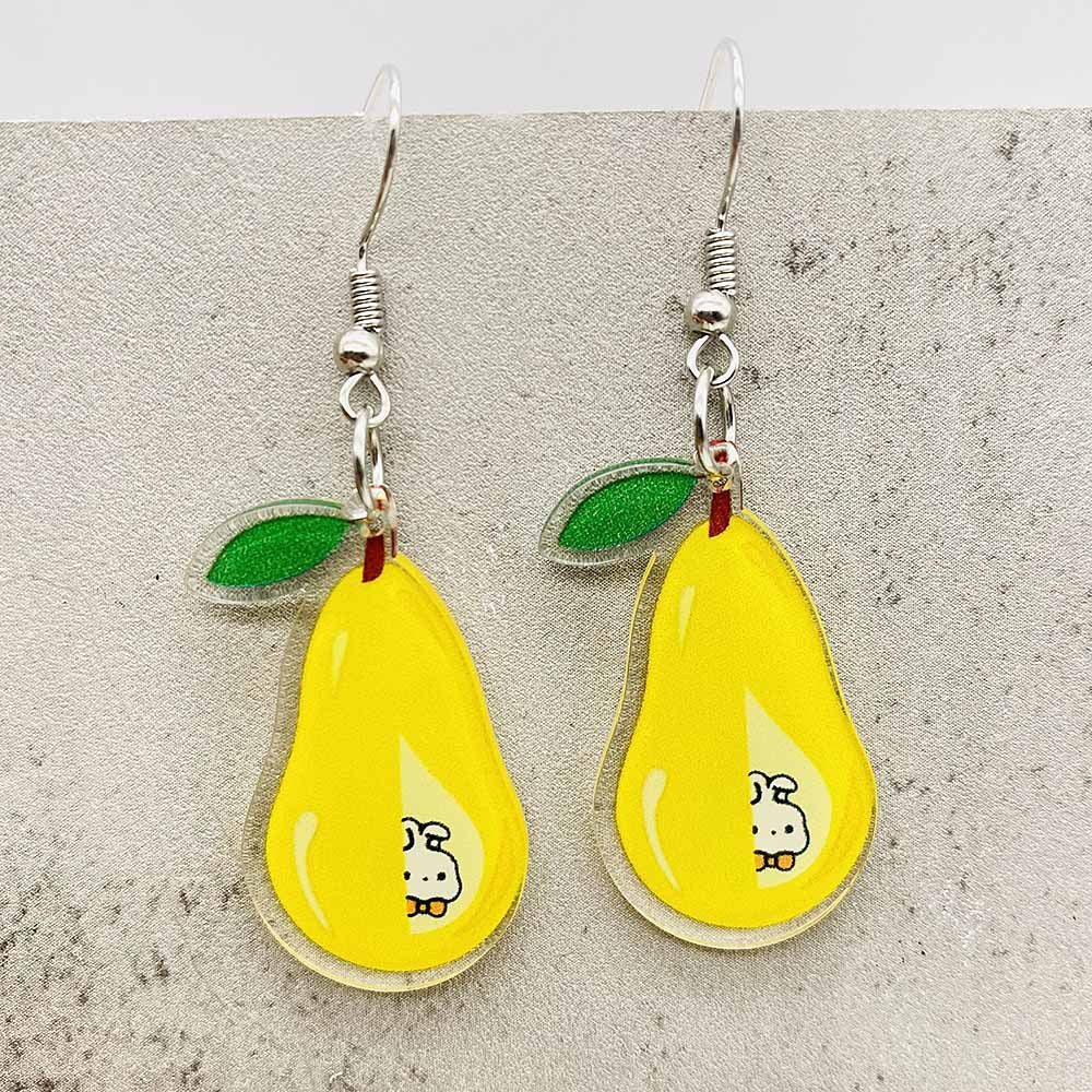 Wholesale  fun fruit acrylic earrings