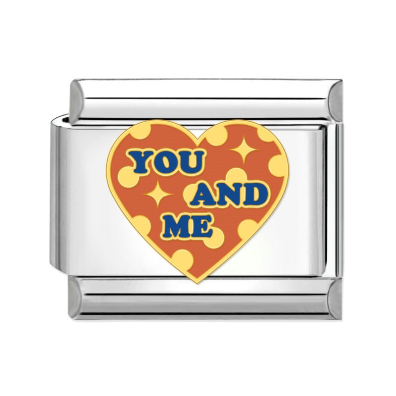 Wholesale Italian beaded bracelet 9mm DIY splicing detachable love stainless steel combinable bracelet