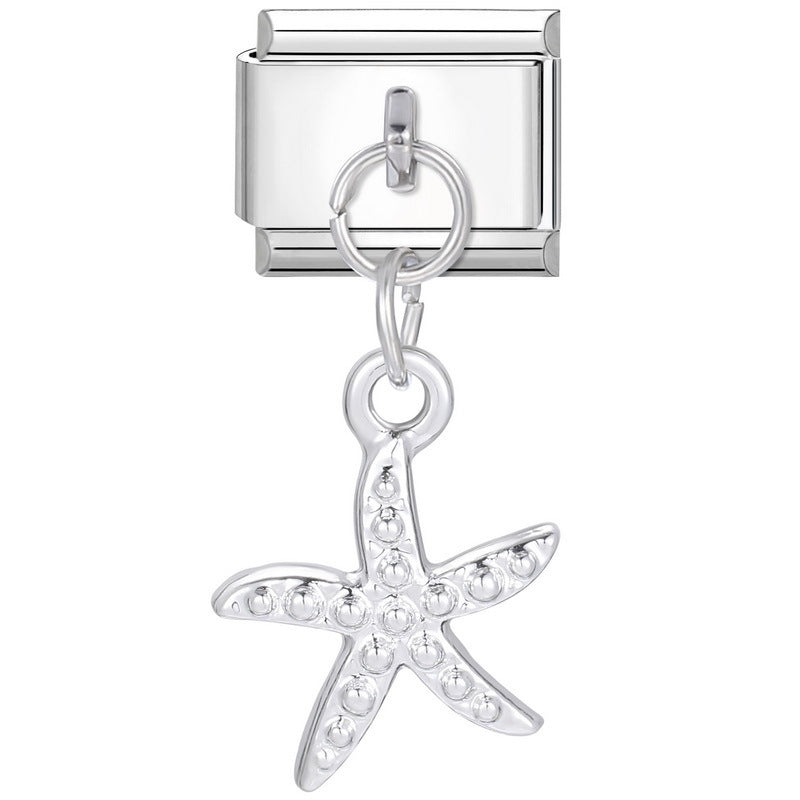 Wholesale Italian Beaded Bracelet 9mm DIY Splicing Removable Stainless Steel Combinable Bracelet