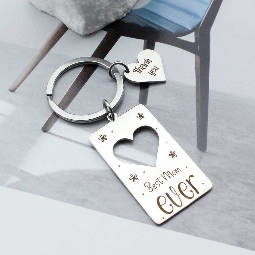 Wholesale Mother' s Day Stainless Steel Keychain