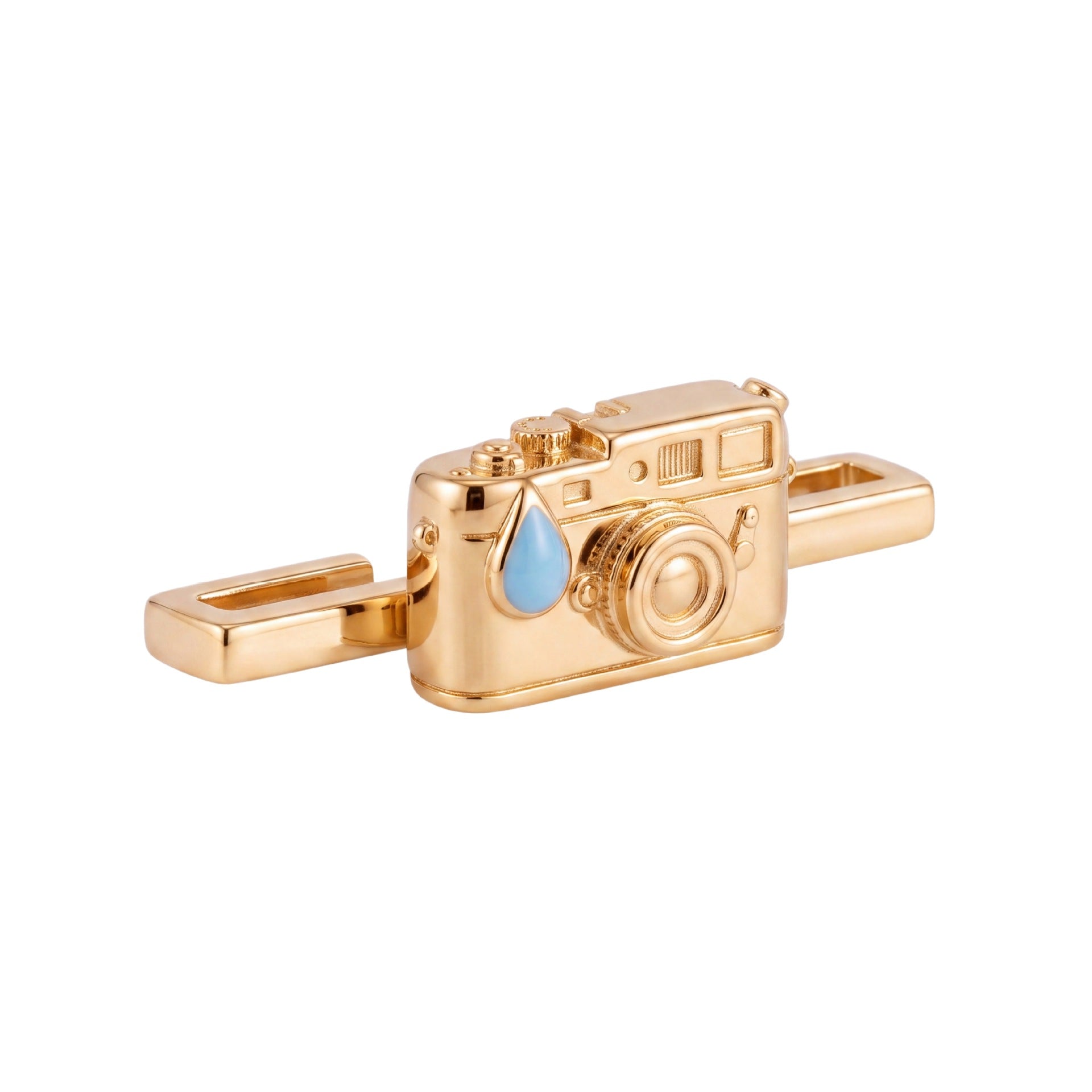 Wholesale Trendy Stainless Steel 18K Electroplated DIY Travel Suitcase Charm Accessory