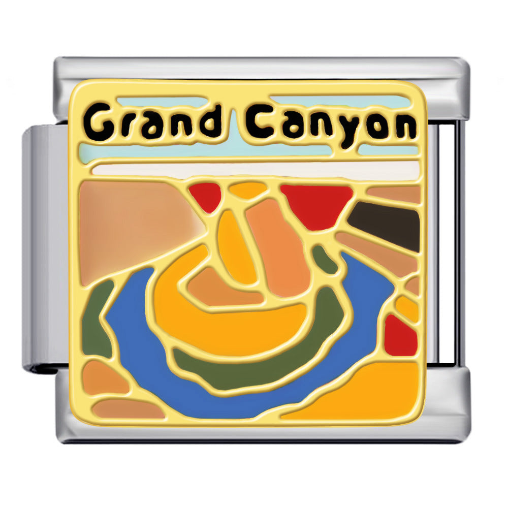 Wholesale Italian Charm Bracelet 9mm DIY Splicing Cute Creative Stainless Steel Composable Bracelet