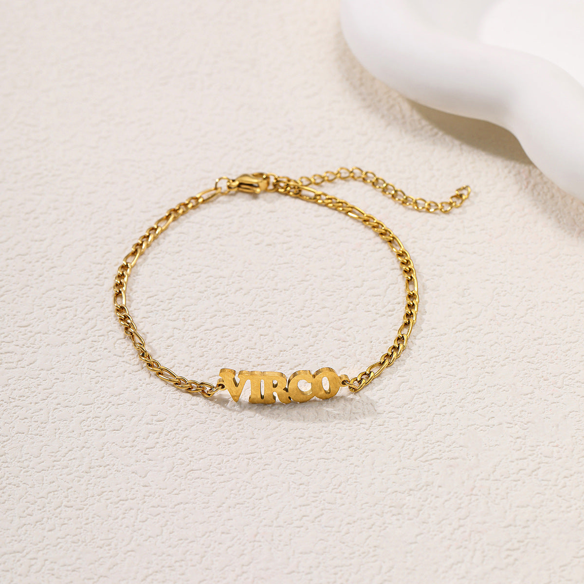 Wholesale Electroplated Alloy Zodiac Letter Bracelet Women S Contion Gift Jewelry Accessory